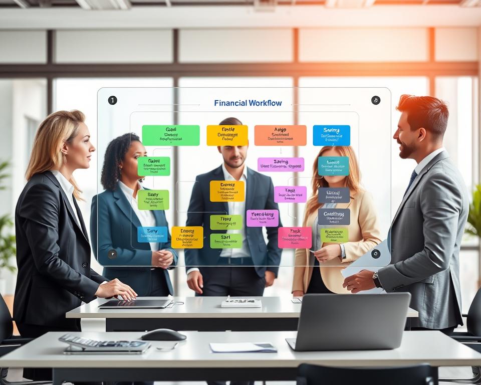 financial workflow for achieving money goals