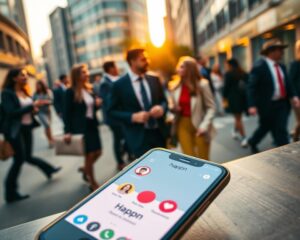 happn location-based app